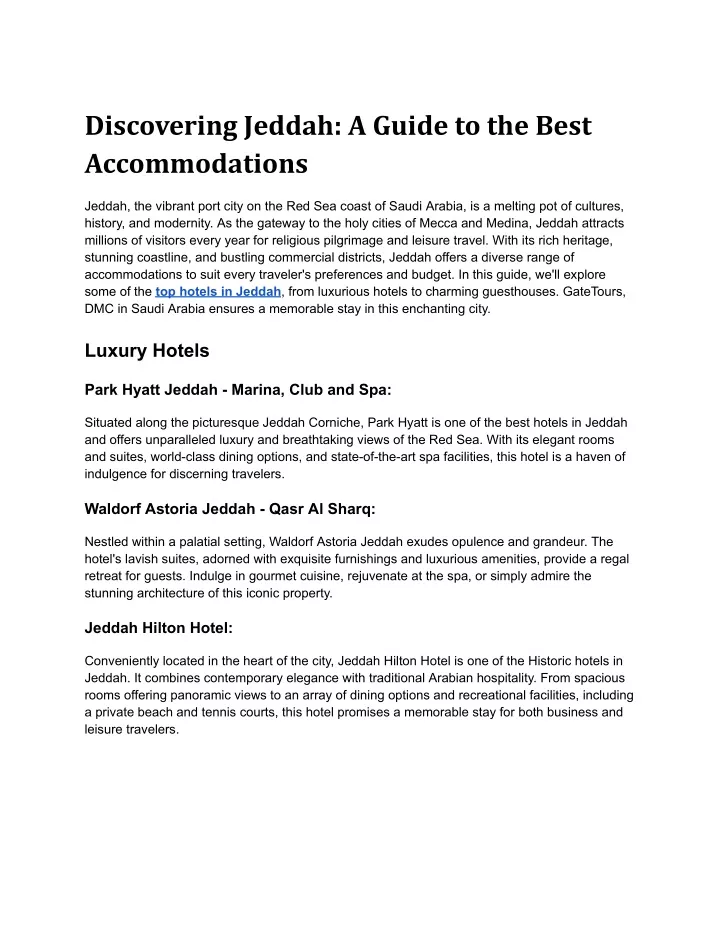 discovering jeddah a guide to the best