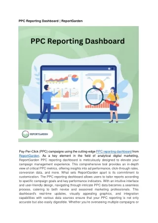 ppc reporting dashboard reportgarden