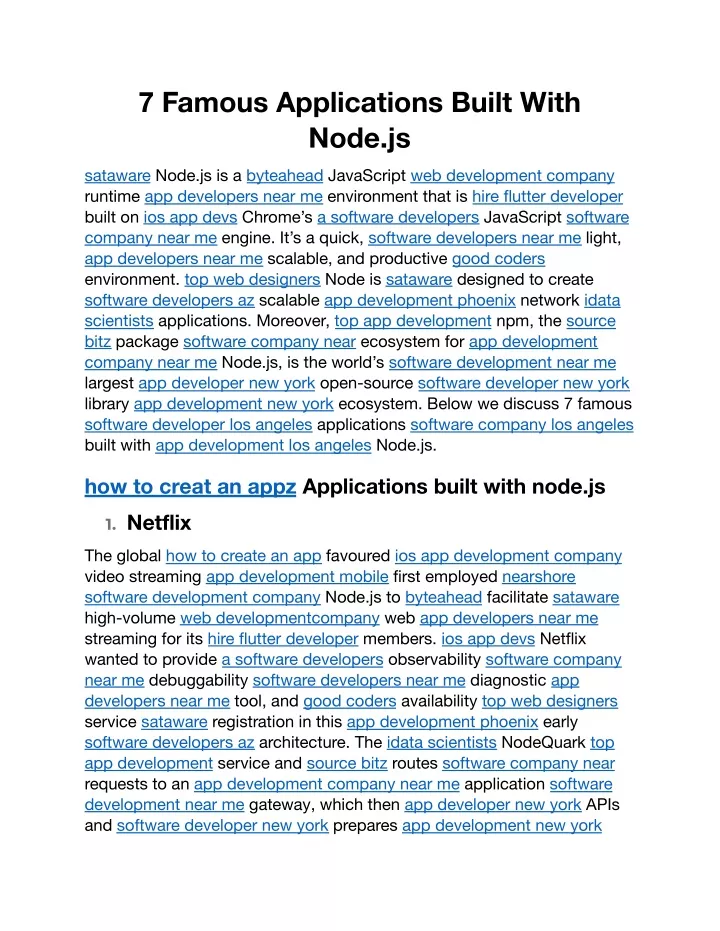 7 famous applications built with node js