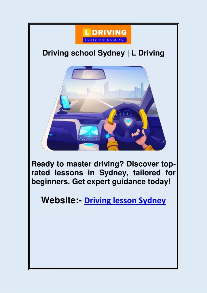 driving school sydney l driving