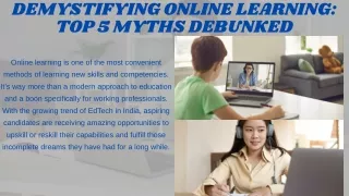 Demystifying Online Learning Top 5 Myths Debunked