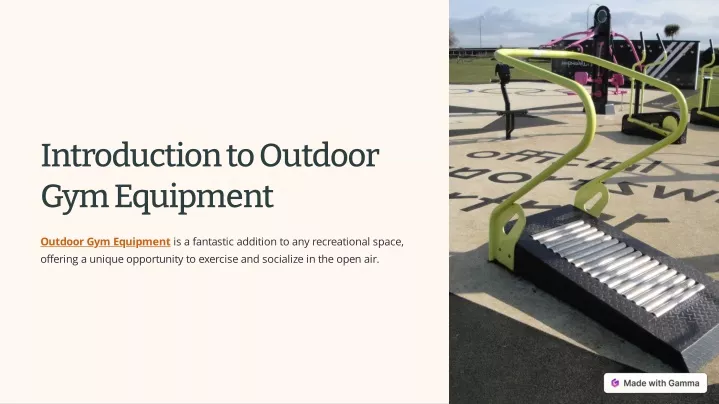 introduction to outdoor gym equipment