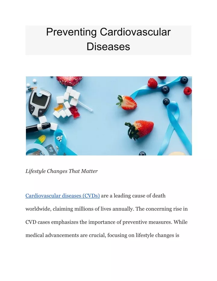 preventing cardiovascular diseases