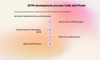 ietm development process code and pixels