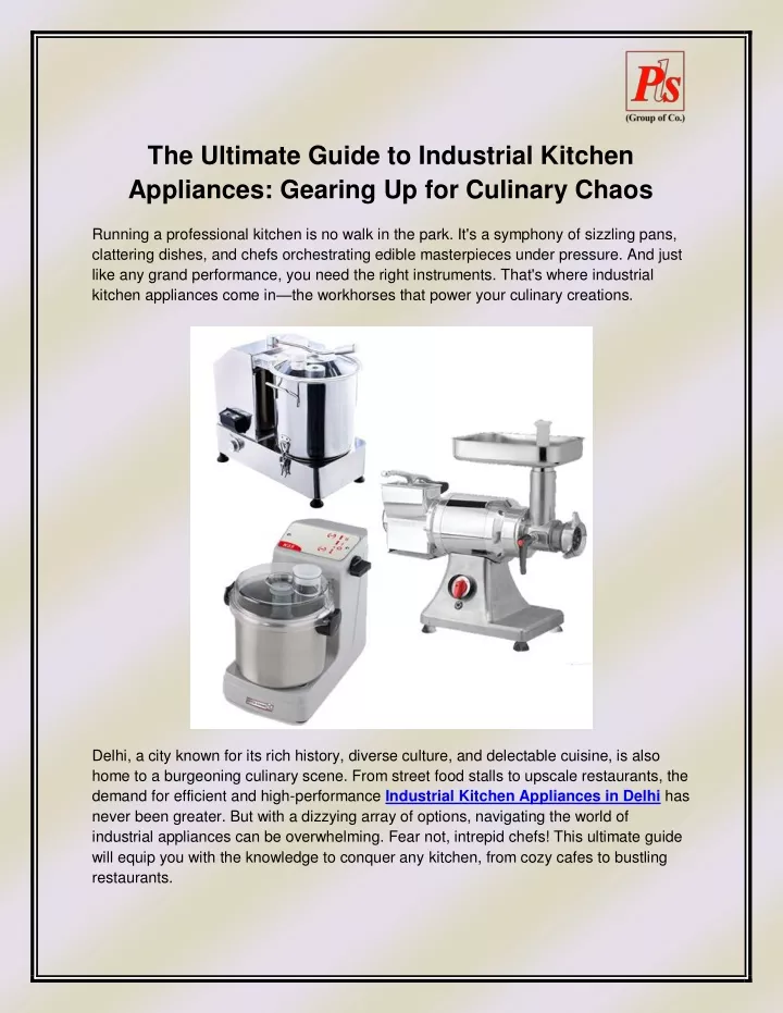 the ultimate guide to industrial kitchen