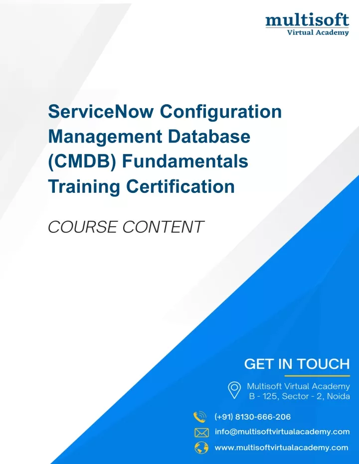 servicenow configuration management database cmdb