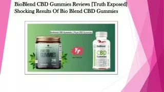 BioBlend CBD Gummies Reviews