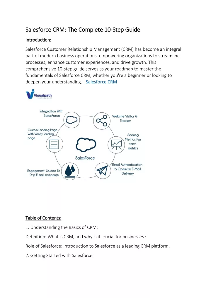 salesforce salesforce crm the complete