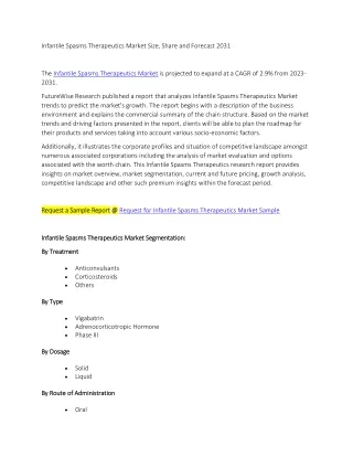 infantile spasms therapeutics market size share