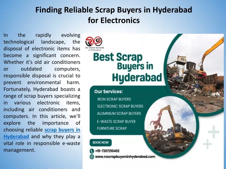 finding reliable scrap buyers in hyderabad