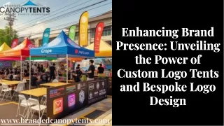 Custom Logo Tents With Logo Designing For Your Needs