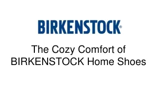 The Cozy Comfort of BIRKENSTOCK Home Shoes