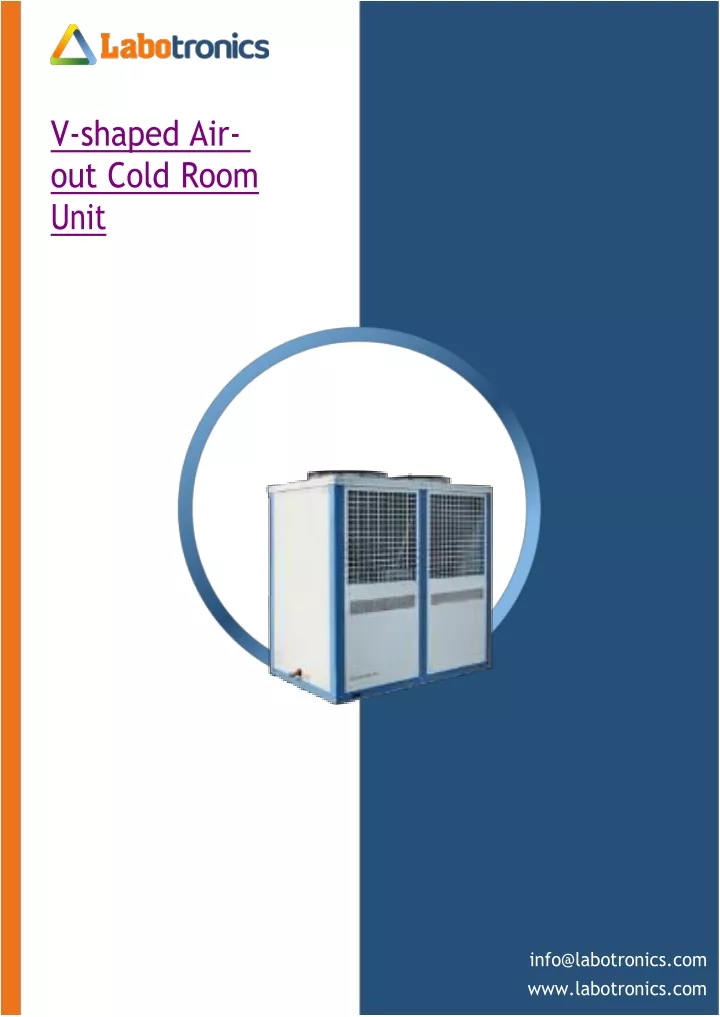 v shaped air out cold room unit