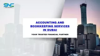 Accounting and Bookkeeping Services in Dubai