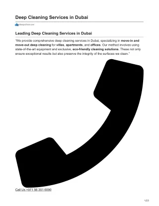 deepclean.ae-Deep Cleaning Services in Dubai