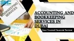 Accounting and Bookkeeping Services in Dubai - slide 1