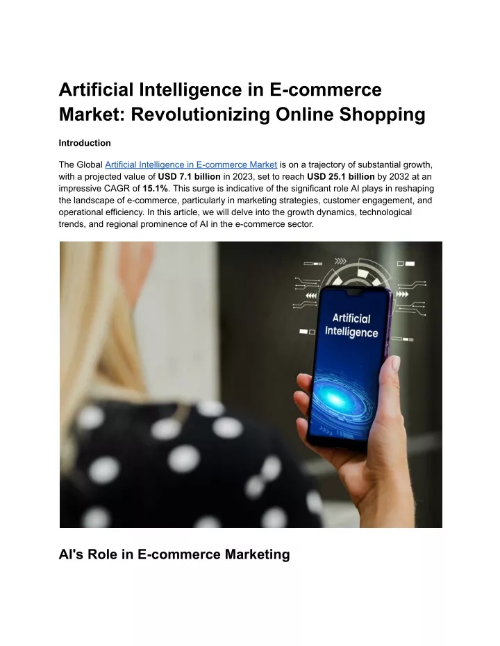 artificial intelligence in e commerce market