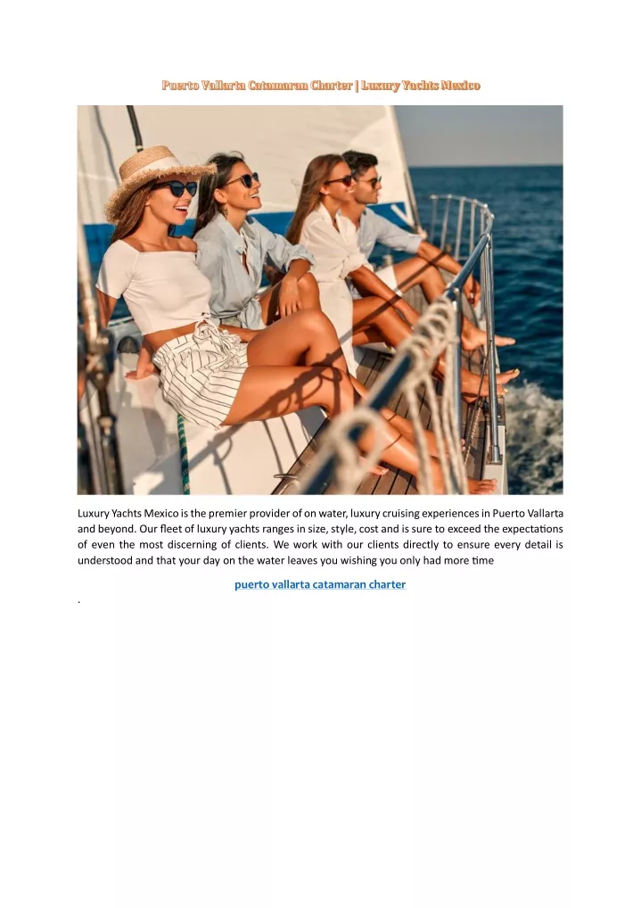 luxury yachts mexico is the premier provider