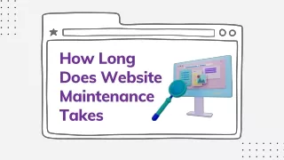 How Long Does Website Maintenance Takes