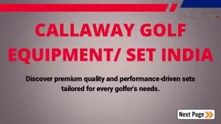 Callaway Golf Equipment Set India