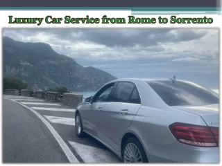 Luxury Car Service from Rome to Sorrento