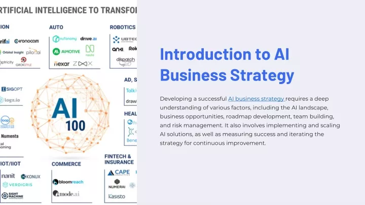 introduction to ai business strategy