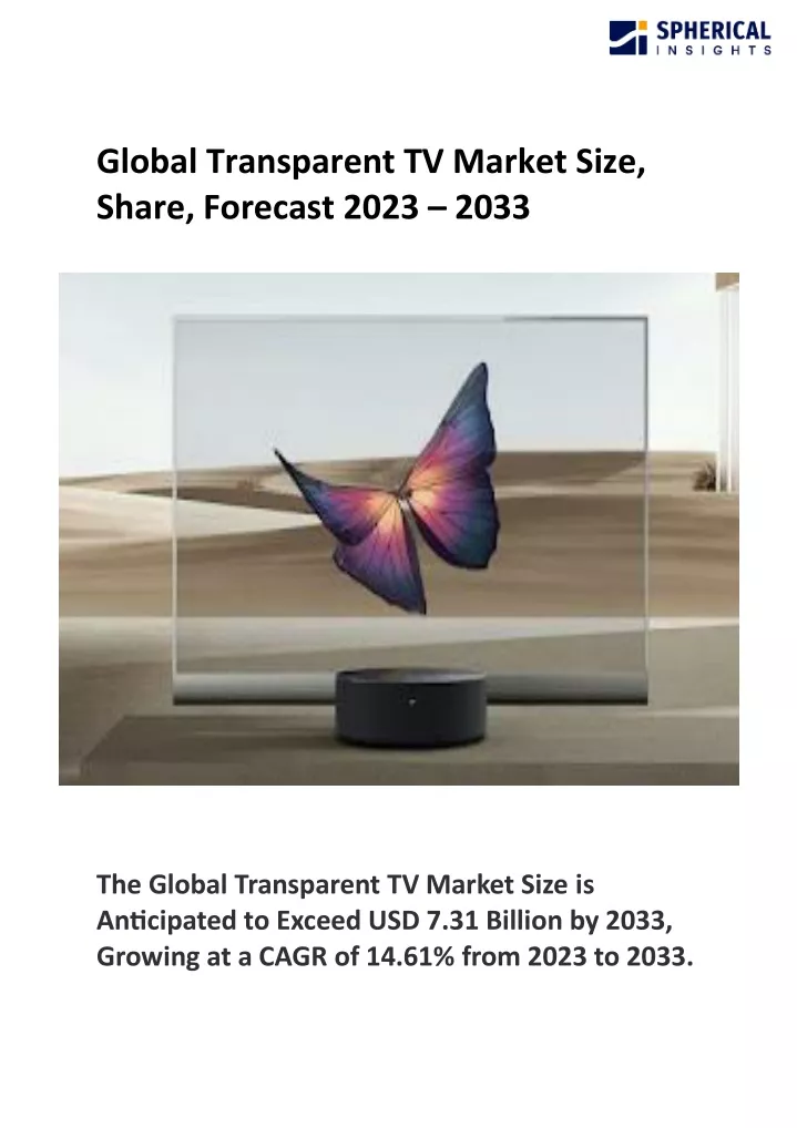 global transparent tv market size share forecast