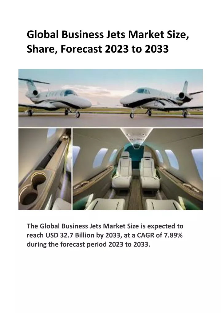 global business jets market size share forecast