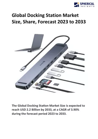 global docking station market size share forecast