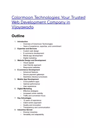 colormoon technologies your trusted