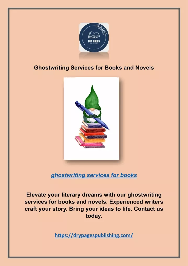 ghostwriting services for books and novels