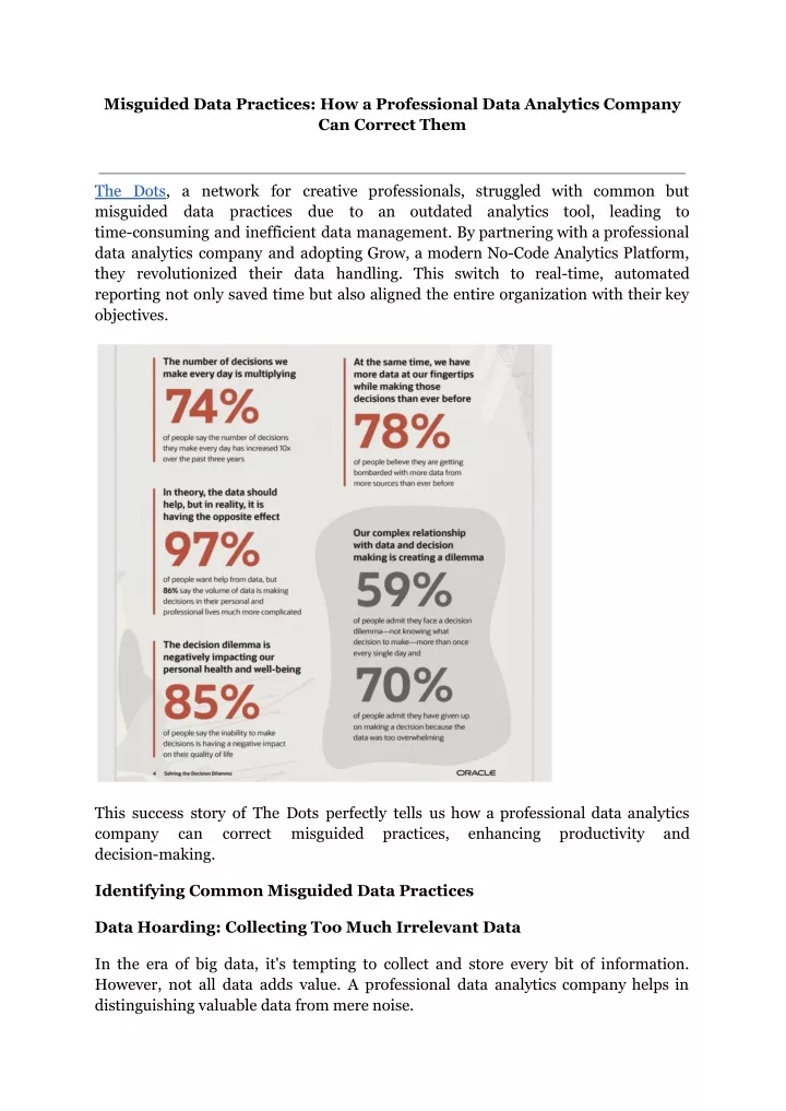 misguided data practices how a professional data