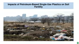 impacts of petroleum based single use plastics on soil fertility