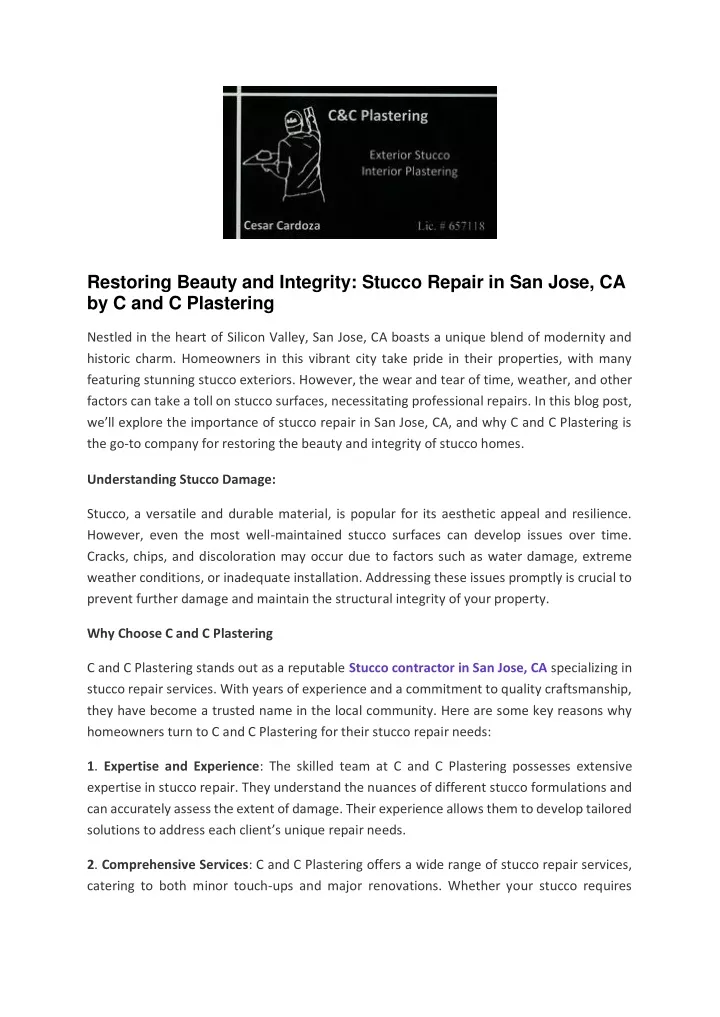 restoring beauty and integrity stucco repair