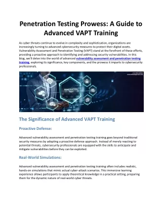 penetration testing prowess a guide to advanced