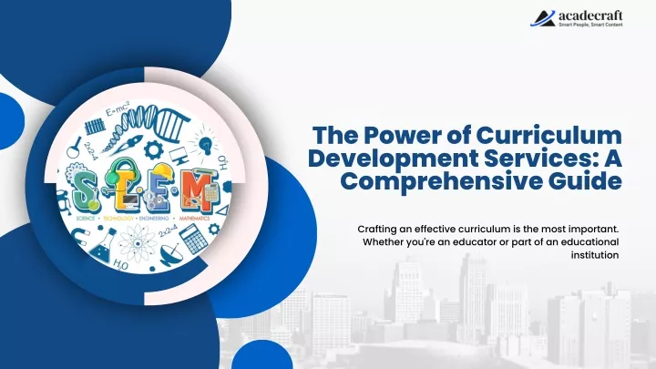 the power of curriculum development services