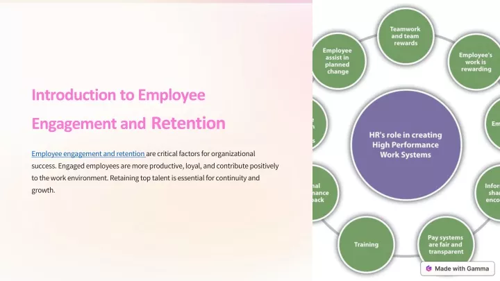 introduction to employee engagement and retention