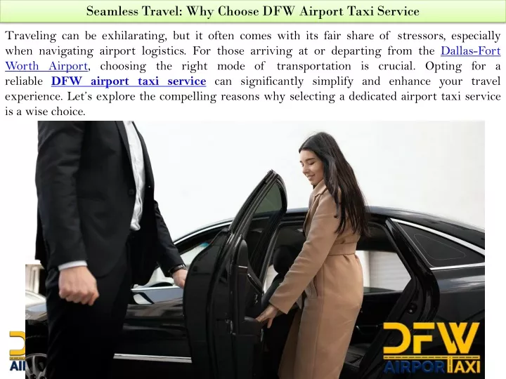 seamless travel why choose dfw airport taxi