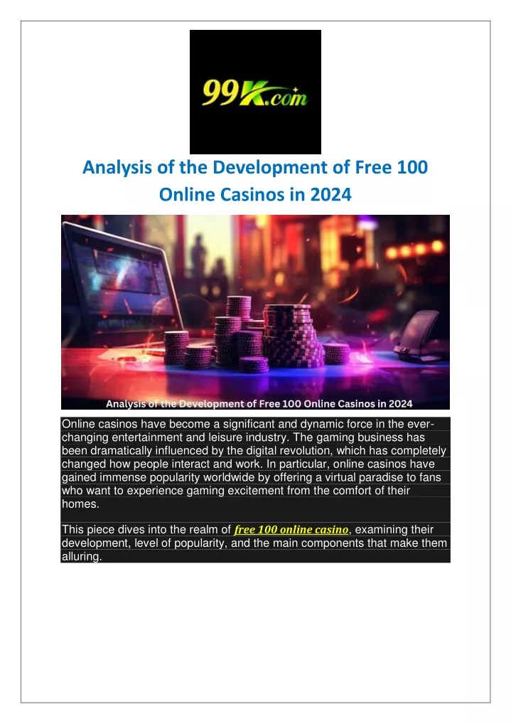 analysis of the development of free 100 online