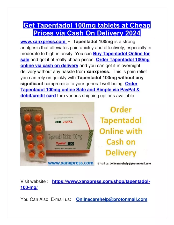get tapentadol 100mg tablets at cheap prices
