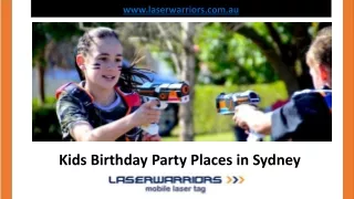 Kids Birthday Party Places in Sydney - Laser Warriors
