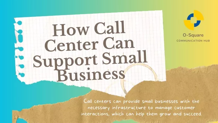 how call center can support small business