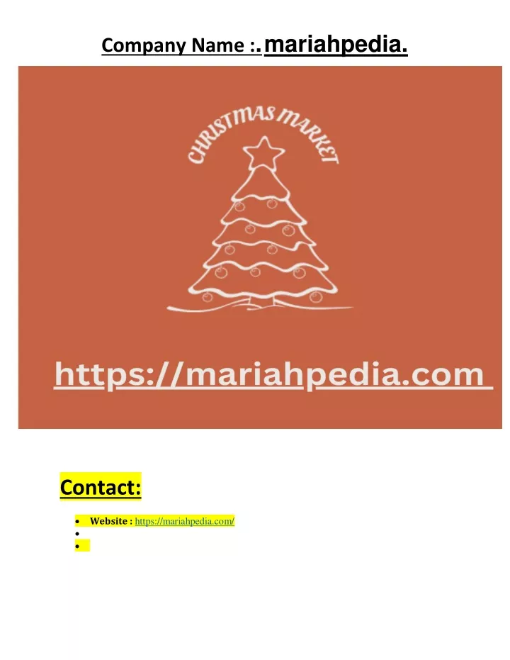 company name mariahpedia