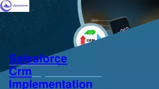 Salesforce CRM Implementation Services with eQuestever in CA