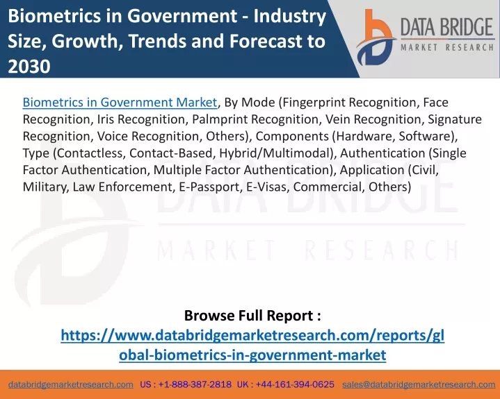 biometrics in government industry size growth