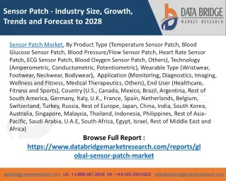 sensor patch industry size growth trends