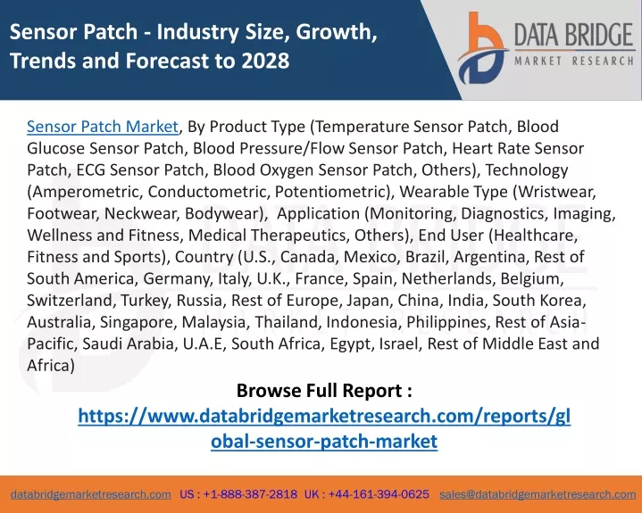 sensor patch industry size growth trends