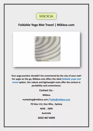 foldable yoga mat travel mikkoa com