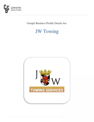 JW Towing