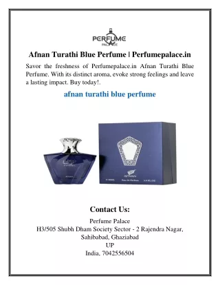 afnan turathi blue perfume perfumepalace in